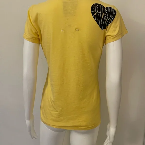 Harajuku Lovers Yellow Graphic Tee Vintage 2000 - Picture 8 of 12